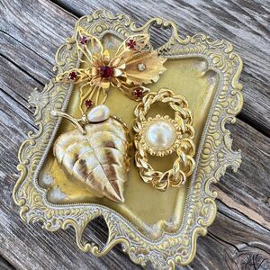 Vintage Jewelry Craft Lot Broken Brooches Brooch Lot Crafting Jewelry Scrap